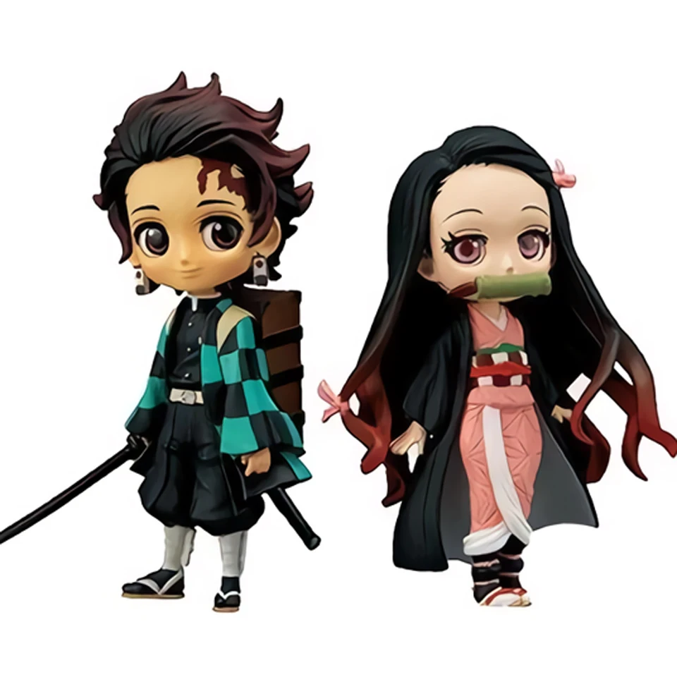 2pcs Set Qposket Demon Slayer Kimetsu No Yaiba Kamado Tanjirou Kamado Nezuko Cartoon Model Toy Anime Pvc Figure 8cm Buy Demon Slayer Kimetsu No Yaiba Anime Pvc Figure Product On Alibaba Com