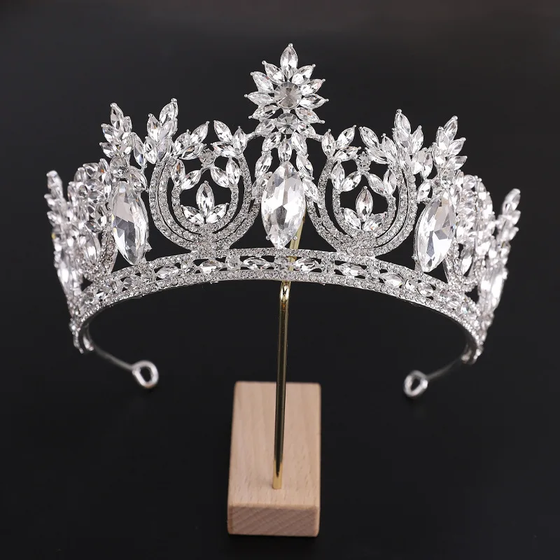 Модные Элегантные Свадебные короны для женщин свадебный подарок аксессуары волос Тиары и