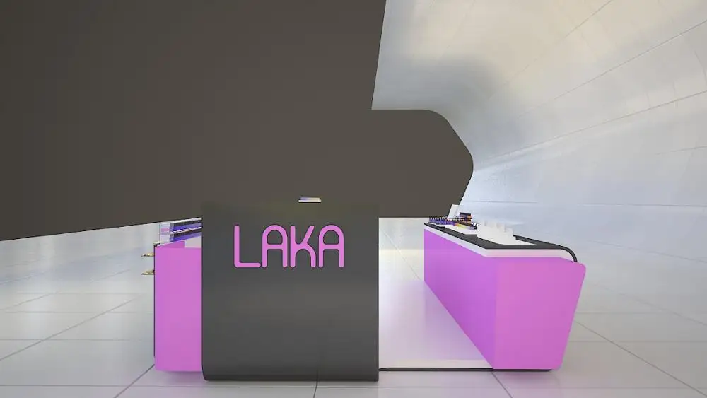 Оригинальный дизайн розовый киоск для маникюра