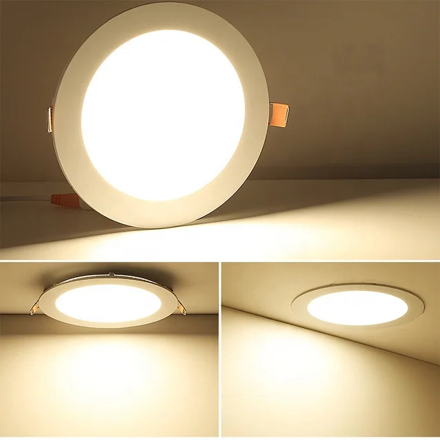LED Panel Downlight Customizable 24v DC 12W 18W 20W 24W Led Recessed Slim Ceiling Round Square LED Panel Light