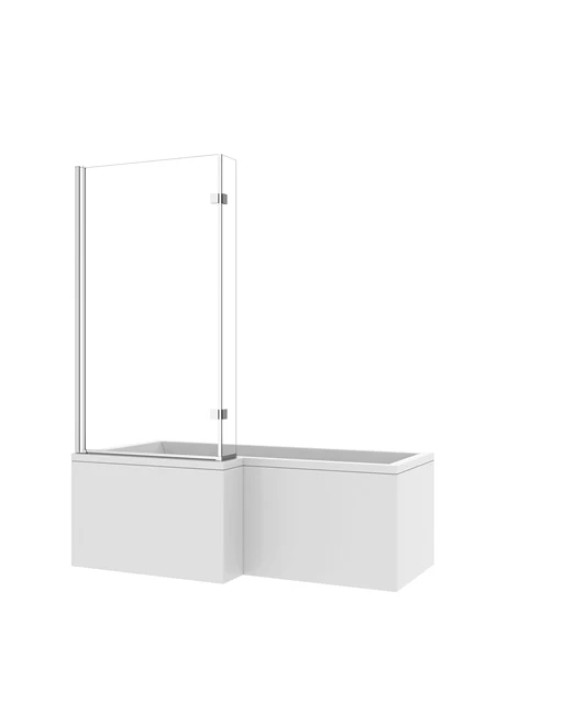 Europe  Wide Use Tempered Glass Hinged Folding Bathtub glass door Screen