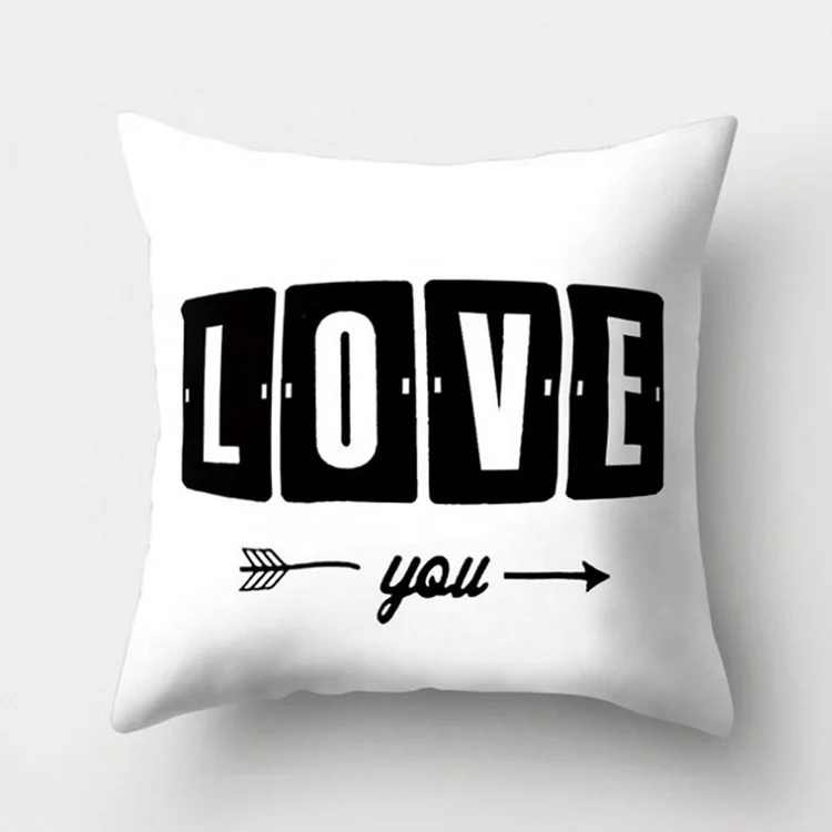 white geometric cushion