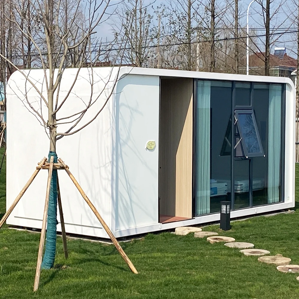 Modern Design Modular Prefab Houses Living Room Garden Pod Living Container Homes Apple Cabin