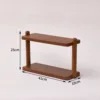 Extra Thick and Extra Large Walnut Color Storage Rack