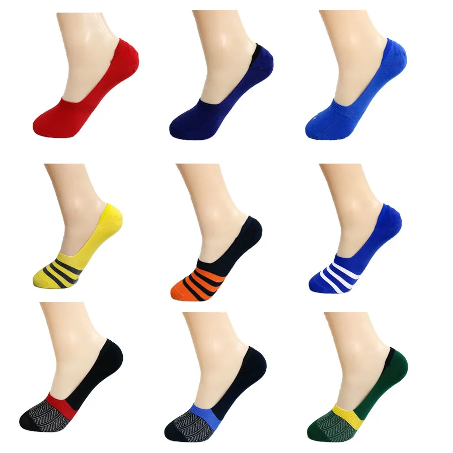 Оригинальные Модные Разноцветные хлопковые тонкие рабочие носки-мокасины для женщин, женские скрытые дышащие невидимые носки с подкладкой