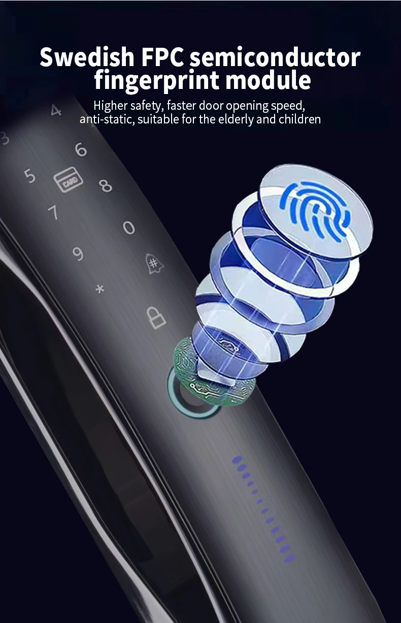 Doubwin S931max Smart Door Lock Finger Print Wifi Password Biometric