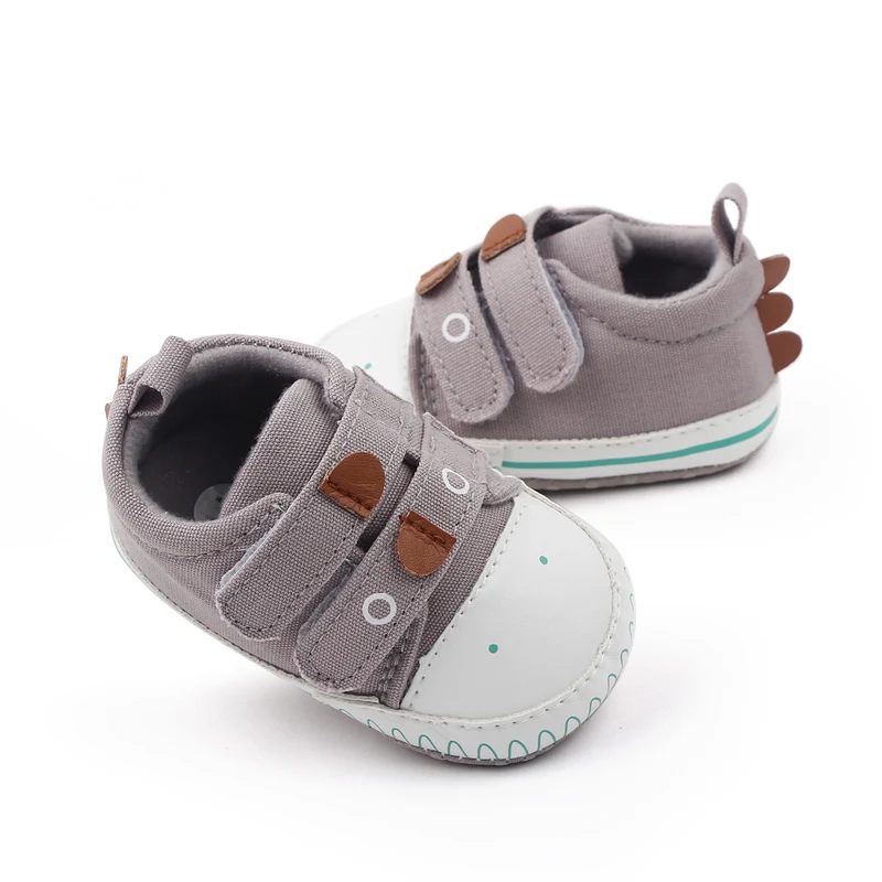 Hook&loop Design Canvas Babt Toddler Infant Newborn Boy Shoes Spring Autumn Baby Boy Shoes details
