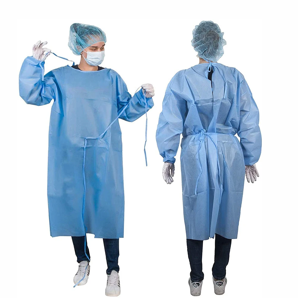 Hospital Gowns Disposable Medical Isol Gown Reinforced Surgical