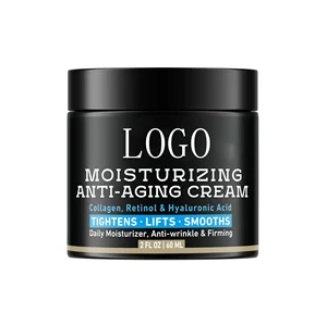 Men's Niacinamide Face Moisturizer Cream Hyaluronic Acid Vitamins E&A Day Night Wrinkle Shave Facial Skin Care Hydrating