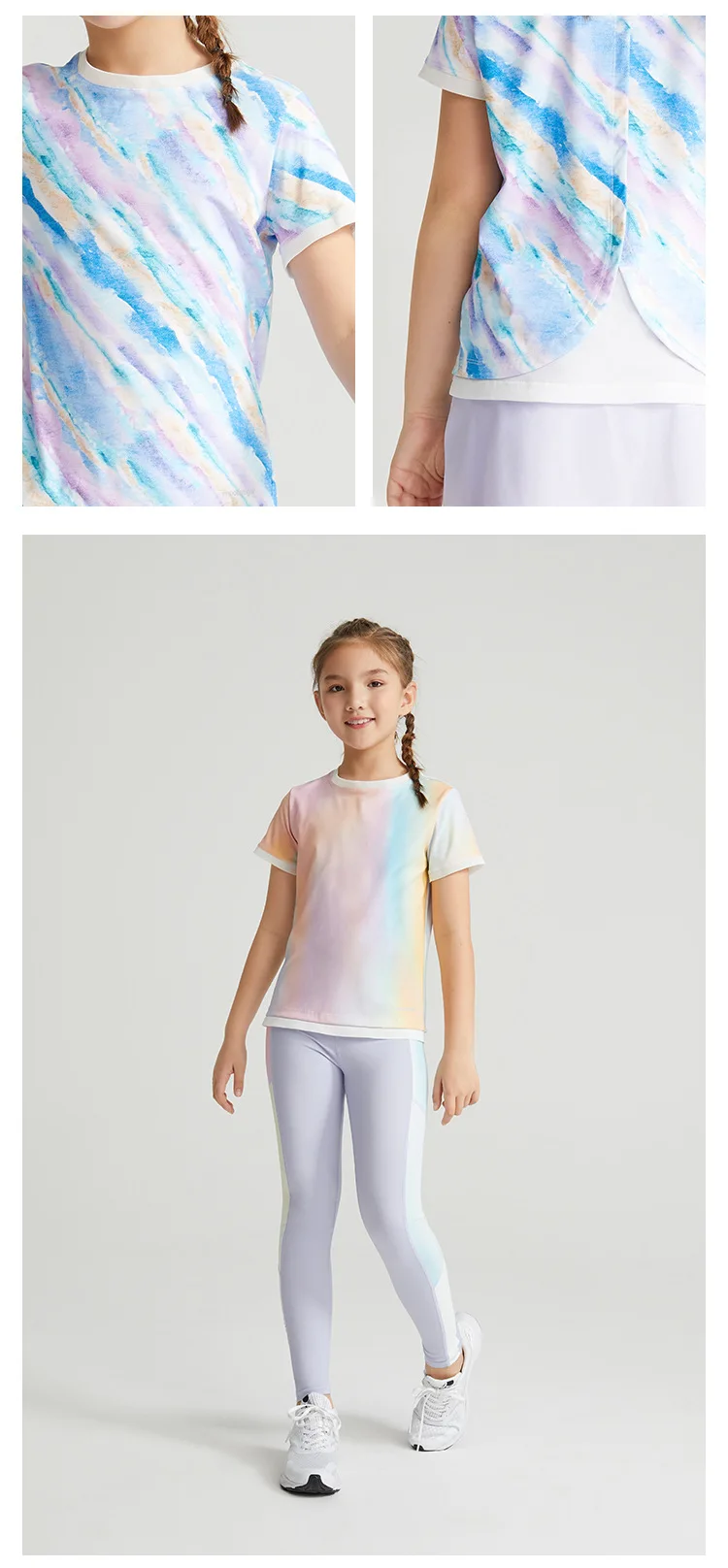 Custom Children Summer Thin Breathable Long Sleeve Top Light Quick