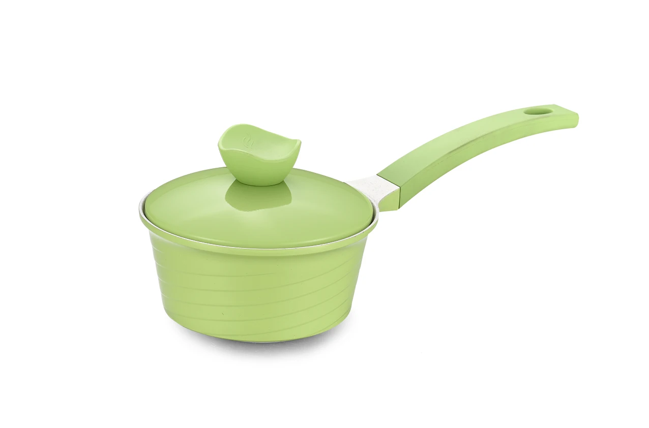 Bright Color Nonstick Casseroles Pot Saucepan  Frying Pan Big Cooking Pots Die Cast Aluminium Cookware Set