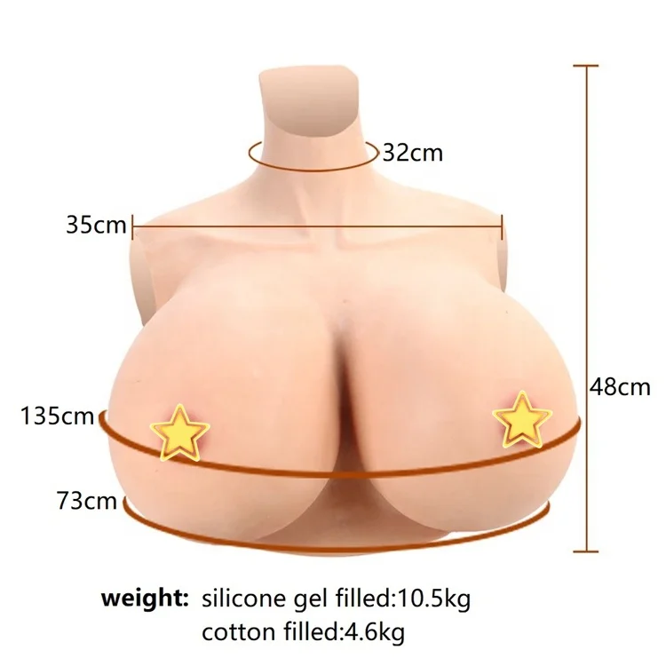 Z Cup Silicone Breast Forms Artifical Silicon Boobs for Crossdresser False Breast Men to Women for DragQueen Transgender Shemale