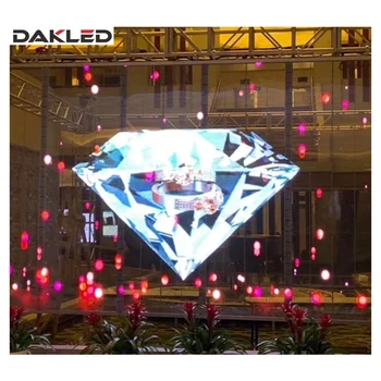 Indoor P3.91 Glass Wall Led Screen Shopping mall LED Transparent Display