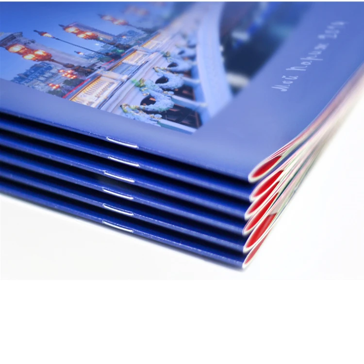 High Quality Custom Saddle Stitching Binding Staple Offset Printing Service A4 Size Education Brochures Magazines Made Paper