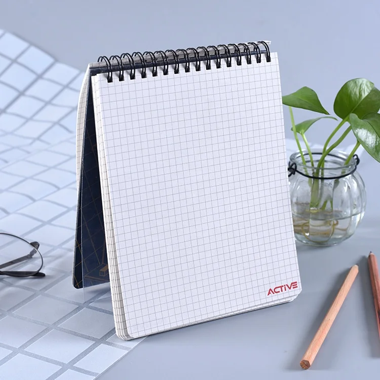 square School Transparent Engineering Plastic Custom Notebook Spiral A4 Creative pp A5 Notebook Cover Design