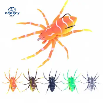 CHEERY 8cm 7g Artificial Soft Baits Floating Spider Shape Frog Fishing Lure for Fly Fishing Saltwater River Lake ABS – Soft Lure – view 2