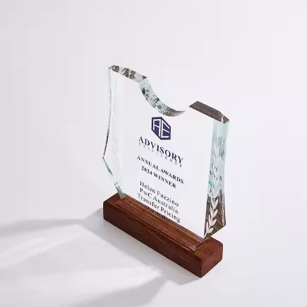 Customized Pattern Acrylic Trophy Sports Award Customized Size  Souvenir Gift Star Award