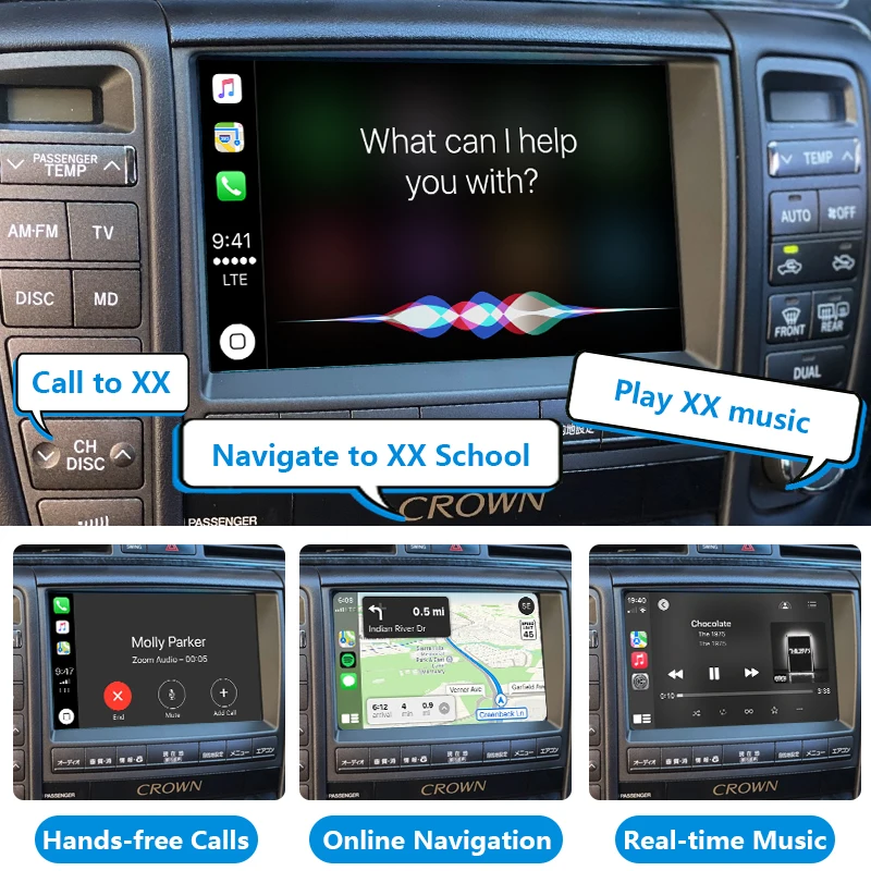 Crown Auto Electronics GRS184 OEM Head Units - Wireless Carplay