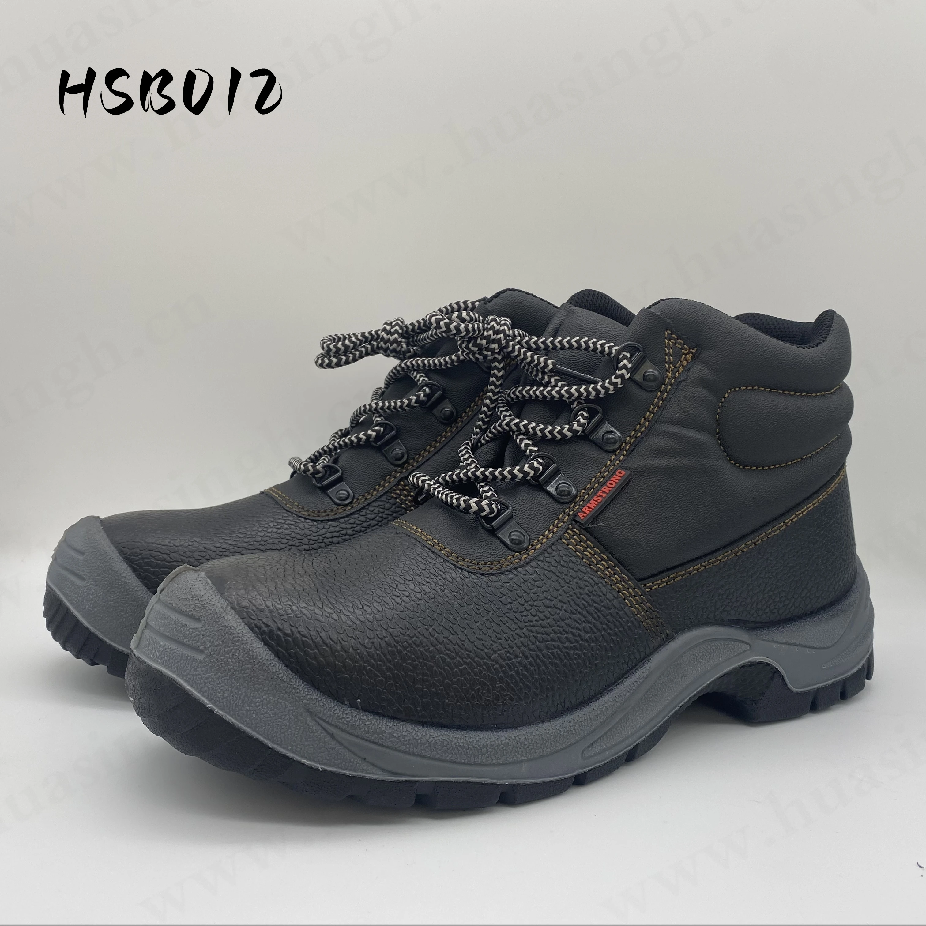 Rwh,heavy Industrial Anti-smash Durable Safety Shoes for Sale Acid-proof Double Color PU/PU Injection Outsole Work Shoes HSB012