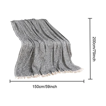 Spring and Summer Knitted cotton Sofa Shawl Air Conditioning Blanket Office Lunch Break Cover Blanket Thin Quilt Double Blankets