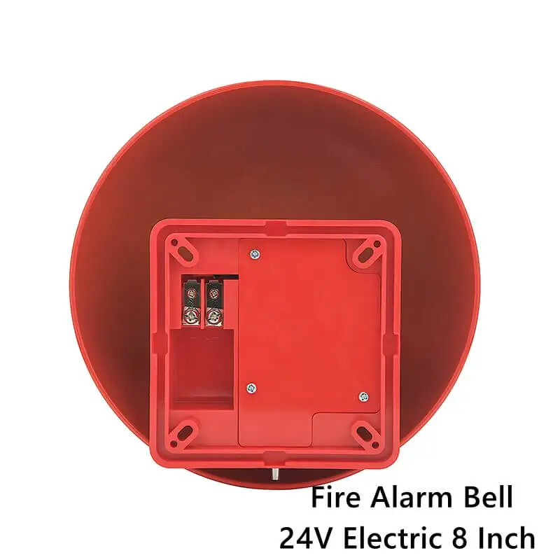 2024 Summer Factory 24V Fire Alarm Bell Ring Duralumin Big Tone and Simple Wiring Outdoor Sound Electric Conventional Type