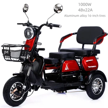 750-800W Load 300-500kg Electric Tricycle Adult 3-Speed Tuk with 600W Motor Power 48v-60v Voltage