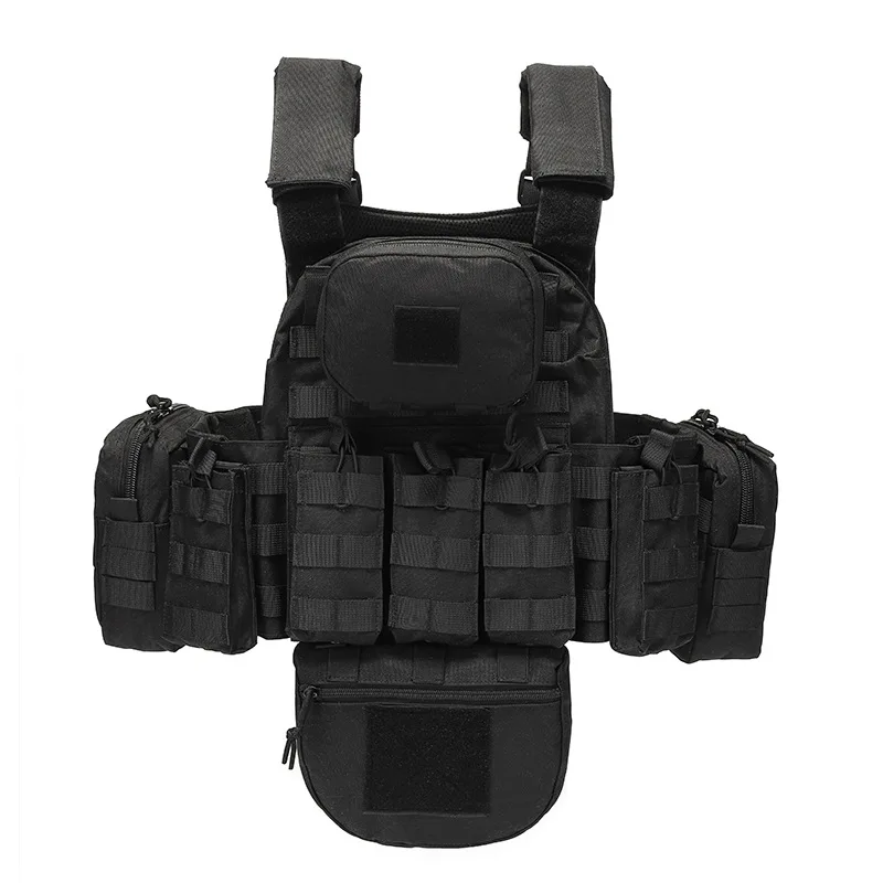 Multifunktionale taktische Weste mit Molle-Erweiterungssystem, atmungsaktiv und strapazierfähig, geeignet für Outdoor-Aktivitäten und persönliche Schutzausrüstung._voghion.com
