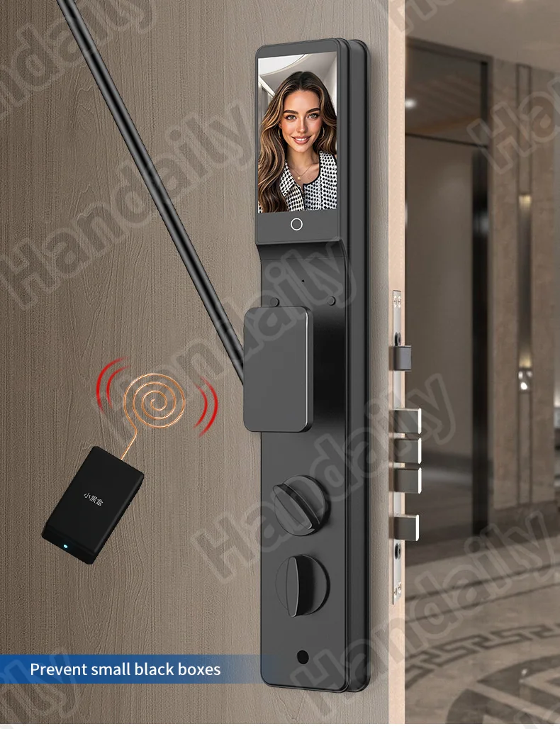 ip 66 waterproof cerradura inteligente tuya face recognition smart door lock palm security digital lock for israel 6068 mortise r90-3