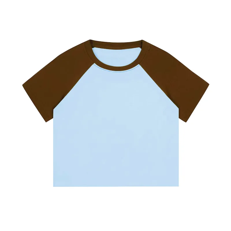 Shop Our Custom Logo Raglan Sleeve Women's Crop T-shirts
