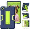 Navy blue yellow green