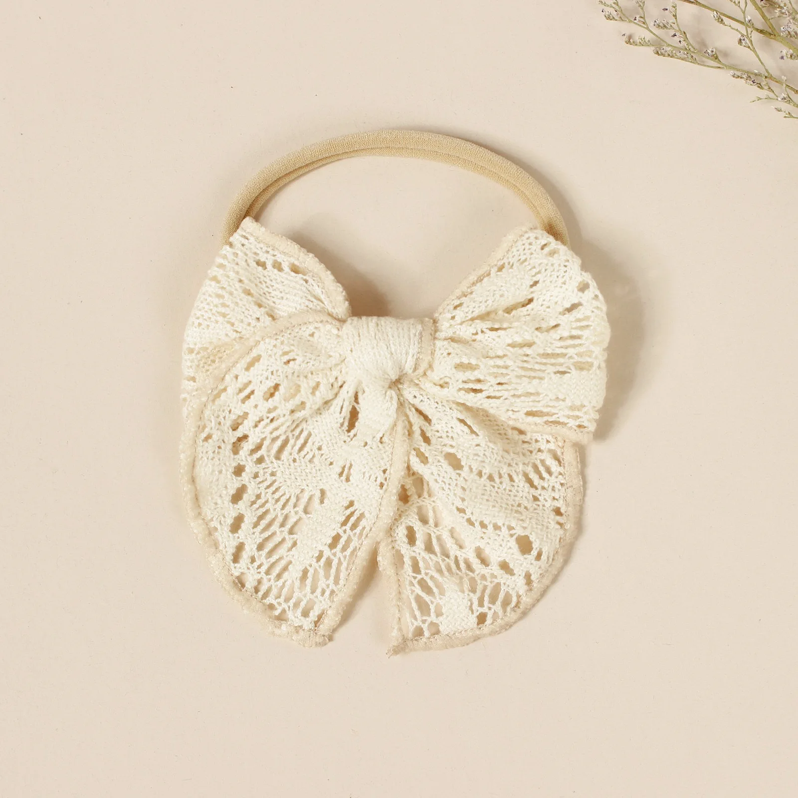 Новые Летние повязки для волос Детские аксессуары кружевная тюрбан с цветами повязка на голову