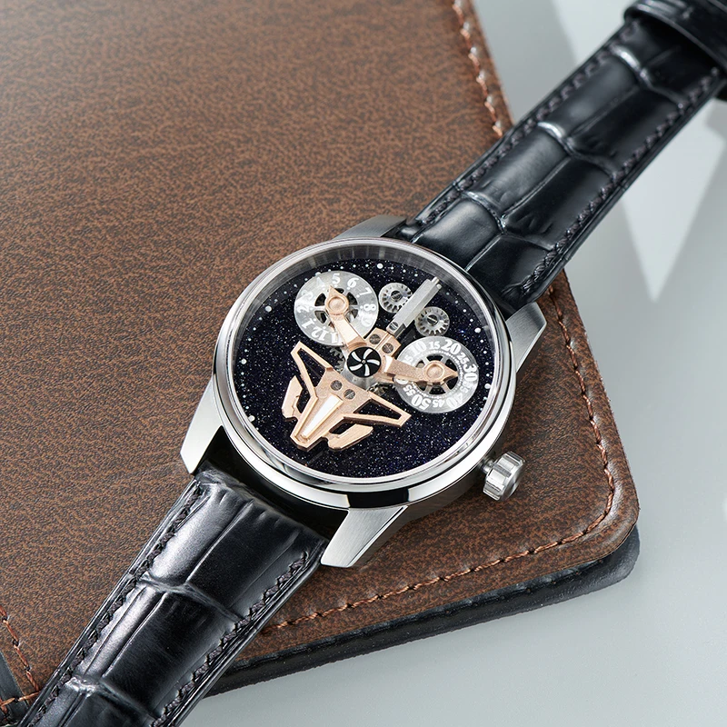 OEM luminoso da uomo di lusso automatico a carica automatica di