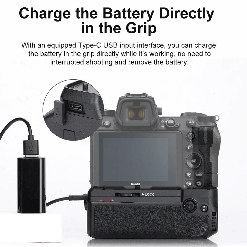 KingMa カメラバッテリーグリップ MB-N11 バッテリーグリップ ニコン