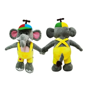 Wholesale Cheap Soft Cartoon Elephant Doll Names Cute Plush Animal Stuffed Elephant Toy With Big Ears