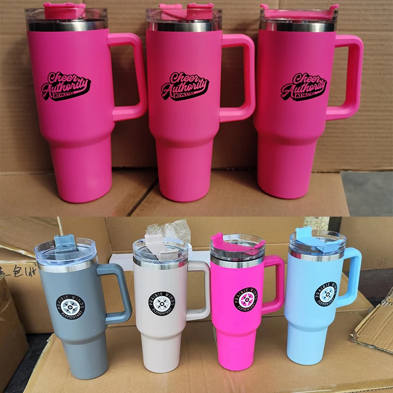 20 Oz 30oz Tumblers Powder Coated Quenchers Pink 40oz Adventure Keep 