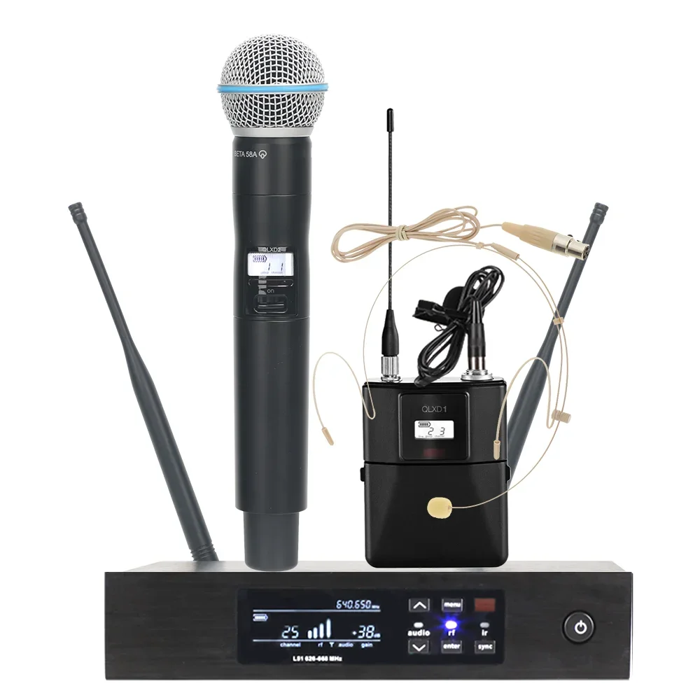 QLXD4 Beta58 Wireless Microphone System - Professional Handheld