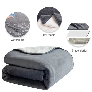 Lynpet Custom Luxury Waterproof Washable Flannel Plush Pet Throw Cat Dog Blanket Bed Cover For Puppy Large Dog Cat