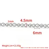 Chaîne de queue en acier 1x4,5x6mm
