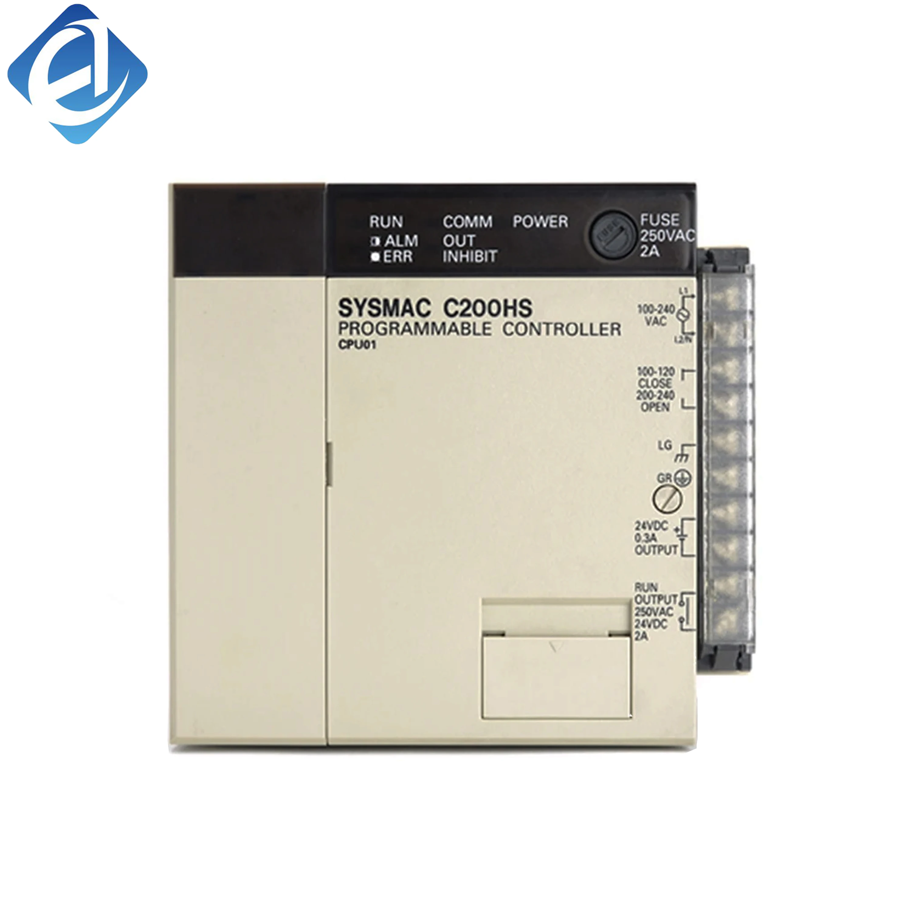 New Original Omron C200HS series CPU unit. It supports stable logic control, abundant I/O expansion and reliable industrial operation. Fully adaptive to C200H system modules, widely used in traditional industrial control, mechanical device control and old