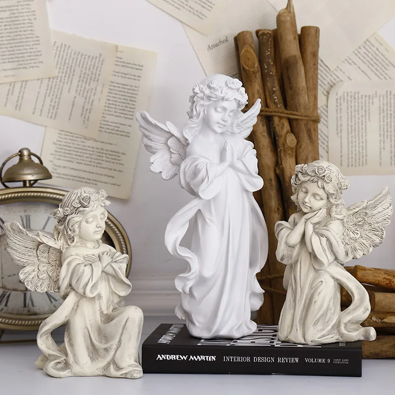 Cheap Mini Resin Praying Angel Figurine