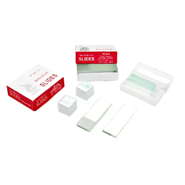 Hot Sale Microscope Slide Set School Use Clear Glass Microscope Slide With Ground Edges