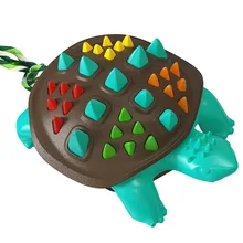 Eco-Friendly Turtle Dog Toy Colorful Plastic Grinding Rod Dog Toy Ball Bite Multi-Functional Dog Toy