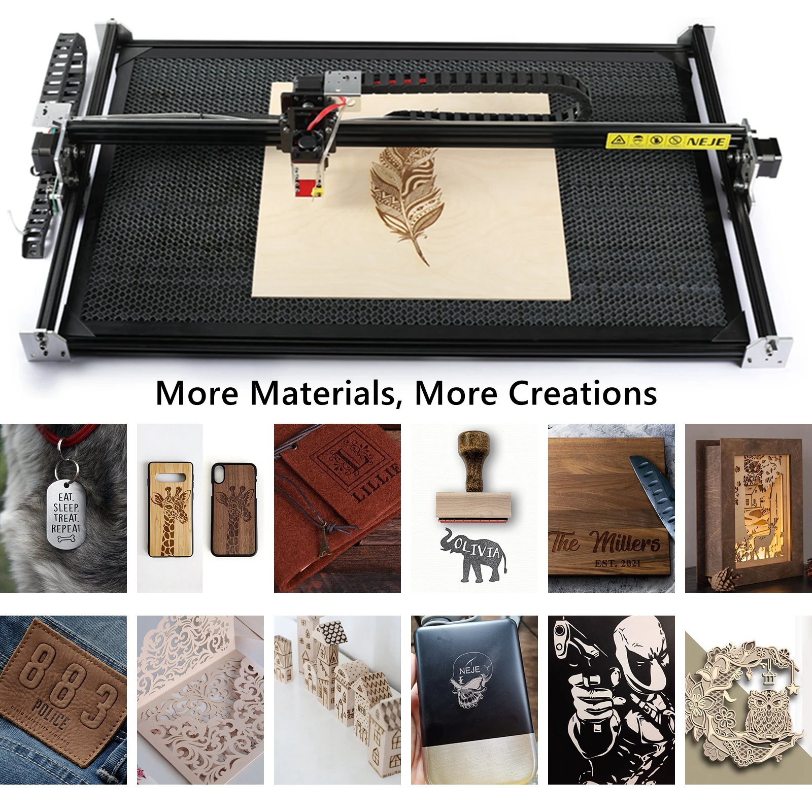 NEJE レーザー彫刻機（中古） 中古 レーザーカッター NEJE Master 2