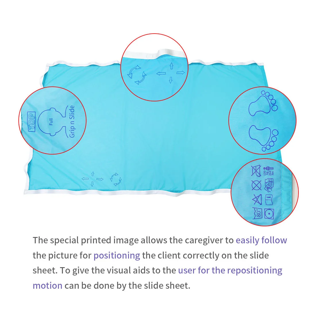 Iso13485 Patient Transfer Slide Sheet Bed To Wheelchair Patient Slide