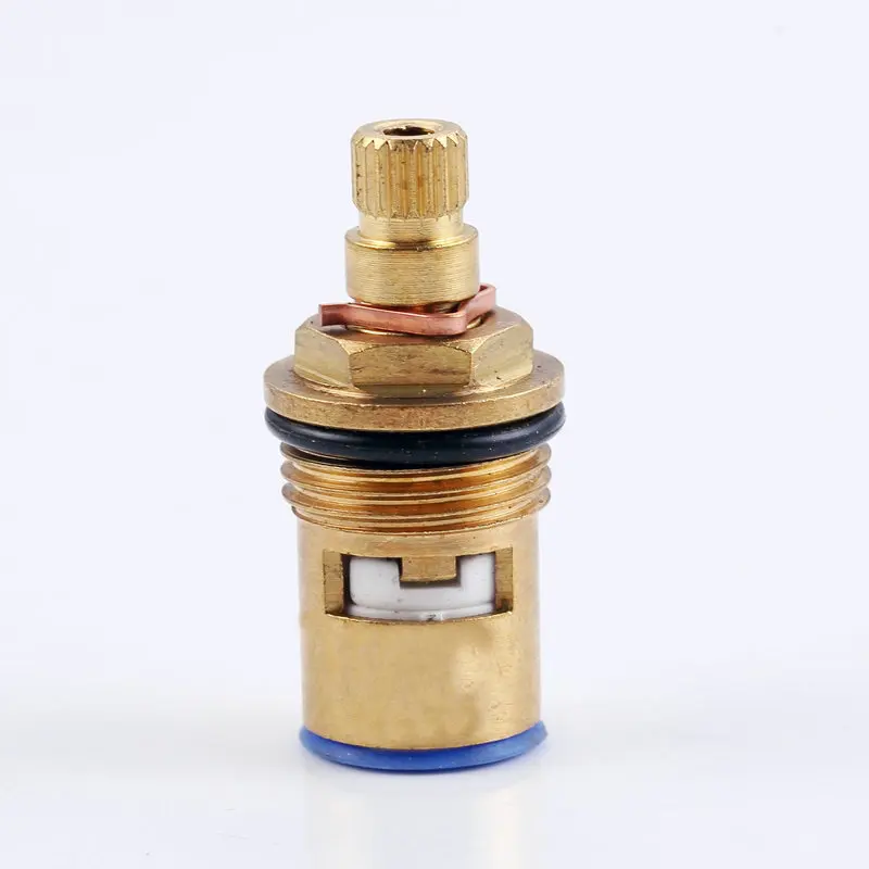 Hot and Cold Water Heating Universal Copper Brass Faucet Accessories Quick Opening Water Split Long Cartridge 39.5mm High