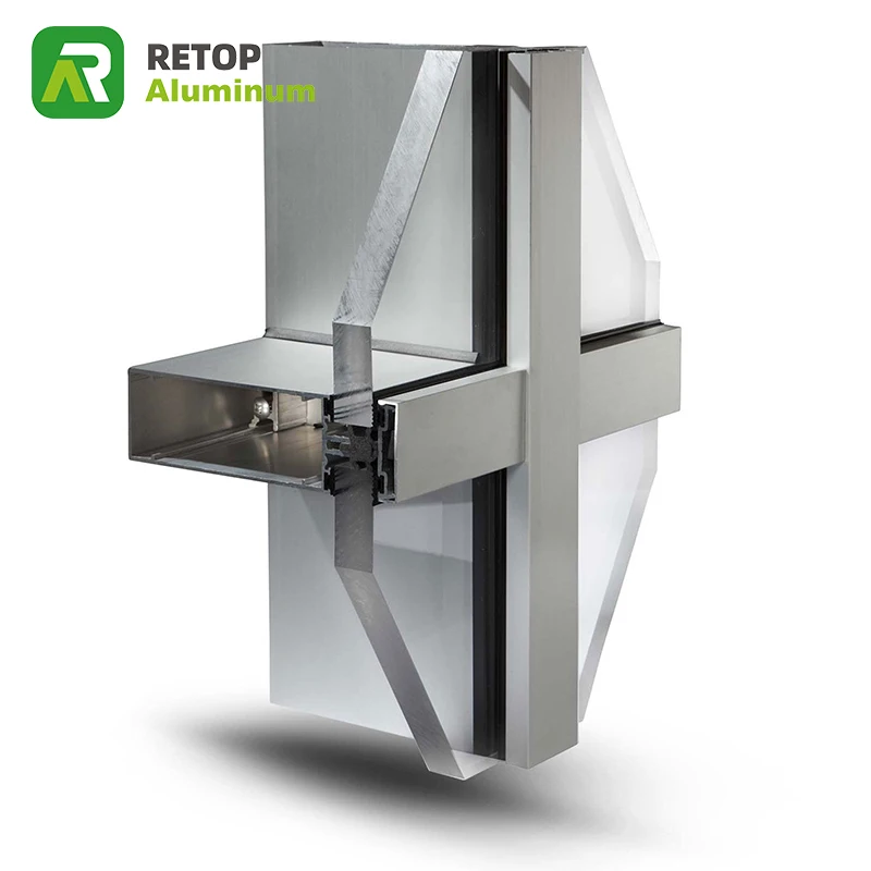 Exterior Facade Panel Glass Curtain Wall Aluminium Glass Curtain Walls  Accessories Hook Brackets System the Crystal Curtain Hang