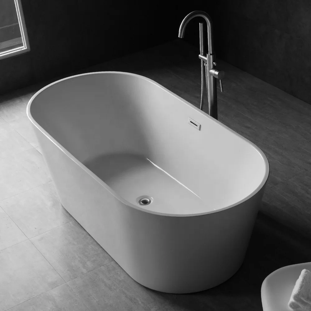 Customized Simple Design Luxury Home Independent Adult Bathroom Soaking Freestanding Sitting Bathtubs Whirlpool Bathtub