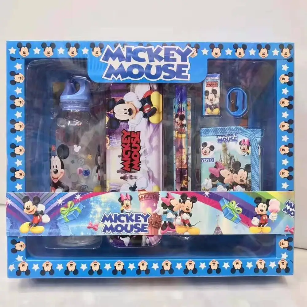 Школьные канцелярские принадлежности, набор из бутылки с водой, пенала, карандашей, канцелярские принадлежности, школьные принадлежности