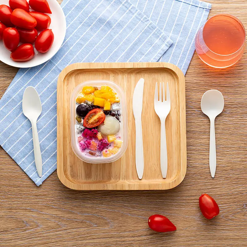 Biodegradable Disposable Cutlery Forks Spoons Knife