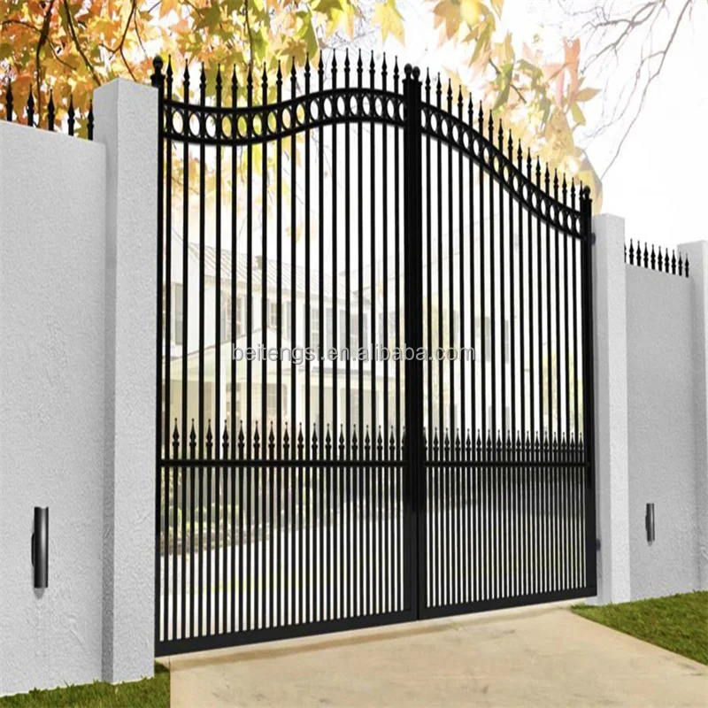 Modern Metal Aluminium Driveway Main Front Gates Design House Automatic